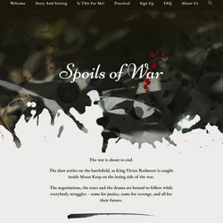 Spoils front page